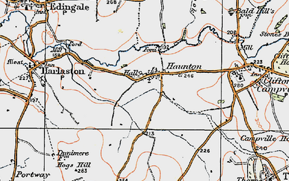 Old map of Haunton in 1921