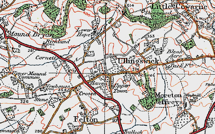 Old map of Haven in 1920