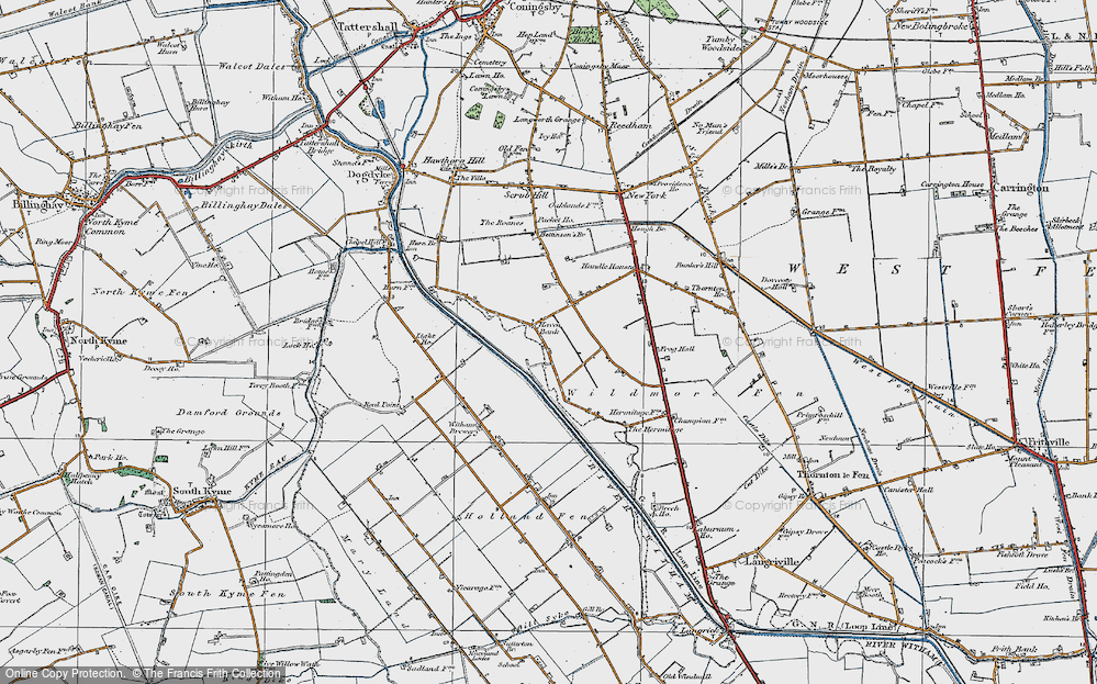 Old Map of Haven Bank, 1922 in 1922