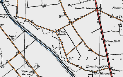 Old map of Haven Bank in 1922