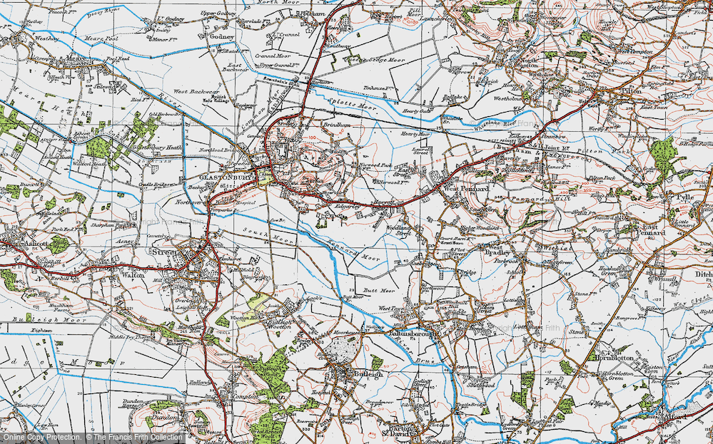 Old Map of Havyatt, 1919 in 1919