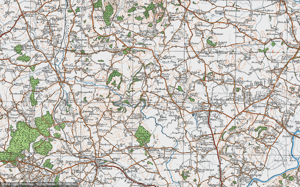 Old Map of Hawcross, 1919 in 1919