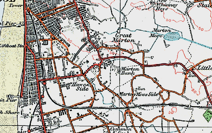 Old map of Hawes Side in 1924