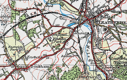 Old map of Hawk's Hill in 1920