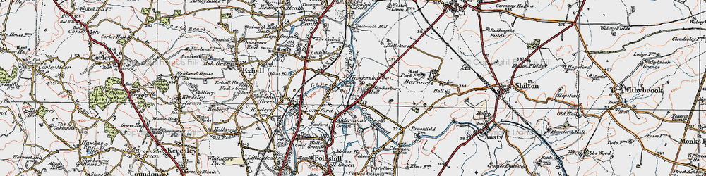 Old map of Hawkesbury in 1920