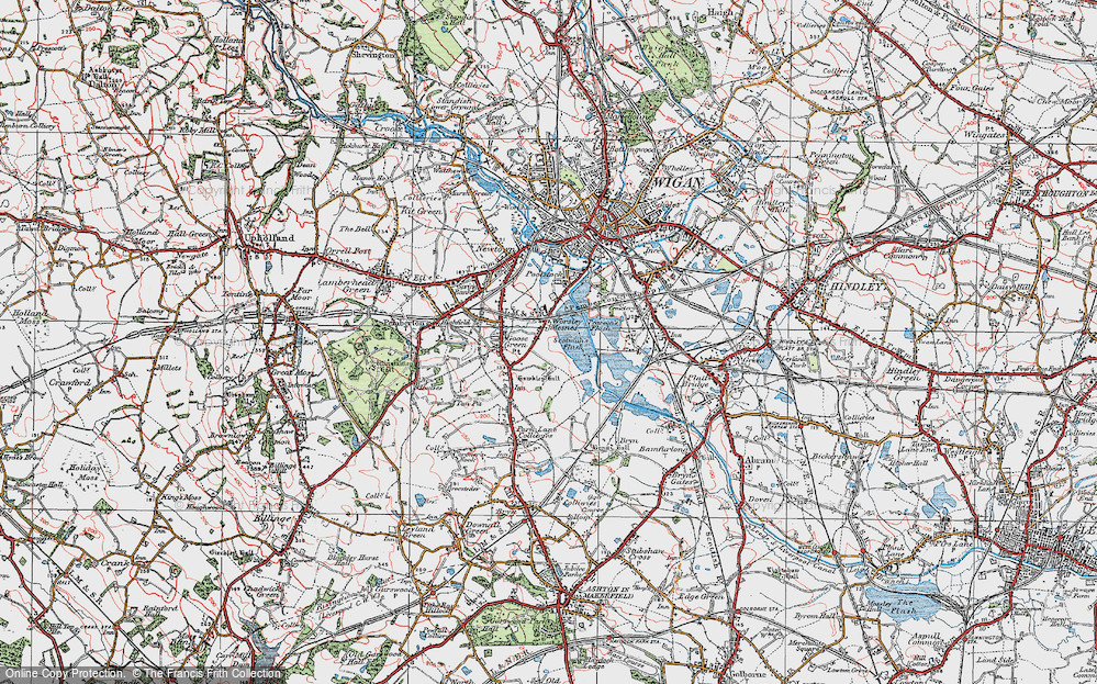 Old Map of Hawkley, 1924 in 1924