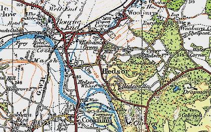 Old map of Hawks Hill in 1919