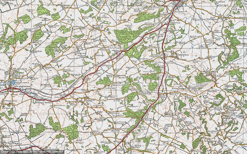 Old Map of Hawthorn, 1919 in 1919