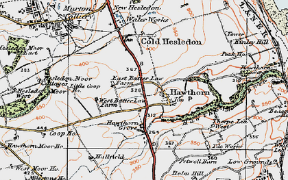 Old map of Hawthorn in 1925