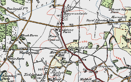 Old map of Hawthorn Hill in 1919