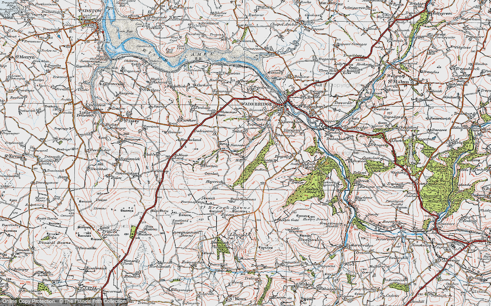 Old Map of Hay, 1919 in 1919