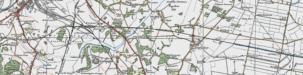 Old map of Hay Field in 1923