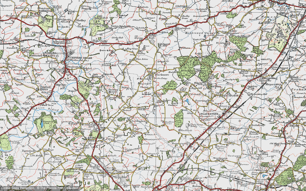 Old Map of Hay Green, 1920 in 1920
