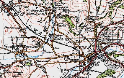 Old map of Haybridge in 1919