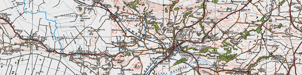 Old map of Haybridge in 1919