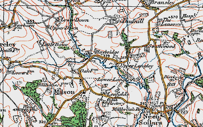 Old map of Haybridge in 1920