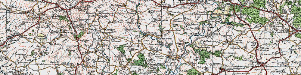 Old map of Haybridge in 1920