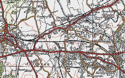 Old map of Haybridge in 1921