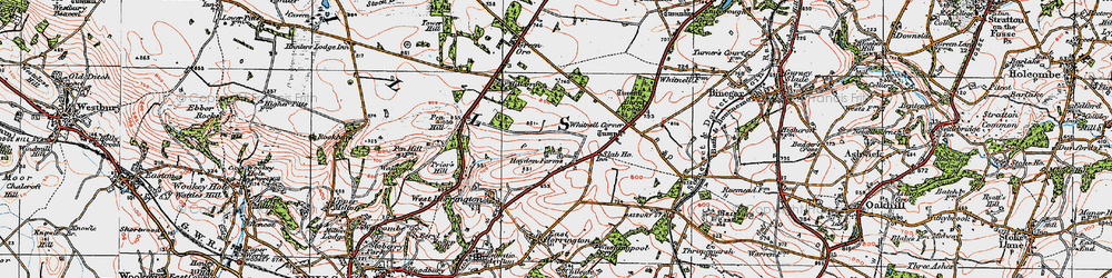 Old map of Whitnell Corner in 1919