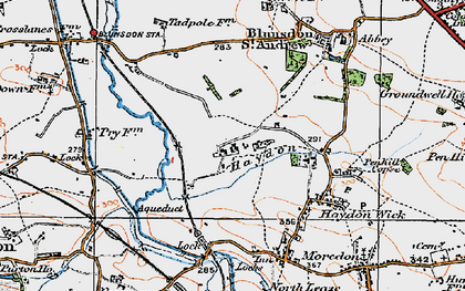 Old map of Haydon in 1919
