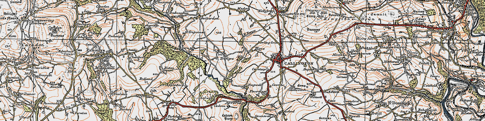 Old map of Haye Fm in 1919