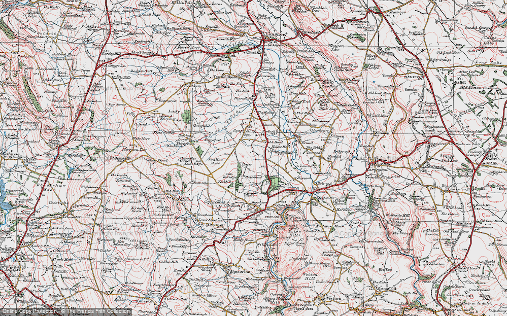 Old Map of Hayes, 1923 in 1923