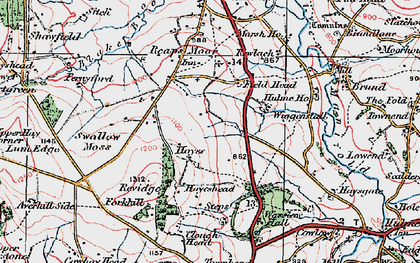 Old map of Hayes in 1923