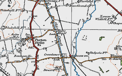 Old map of Hayes Knoll in 1919