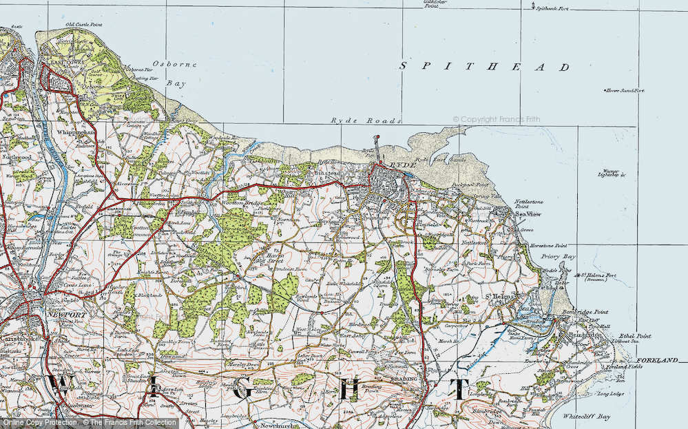 Old Map of Haylands, 1919 in 1919