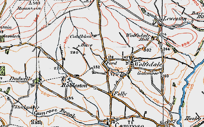 Old map of Haysford in 1922