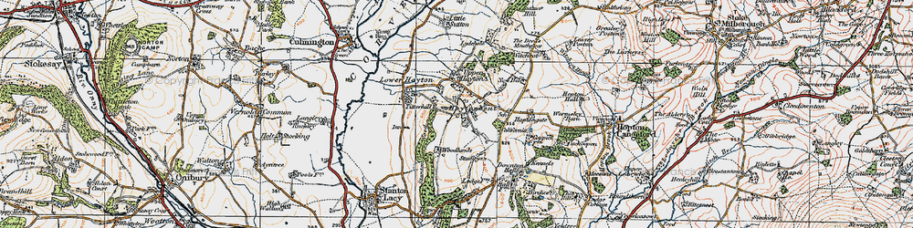 Old map of Hayton's Bent in 1921