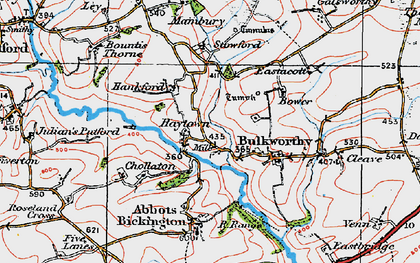 Old map of Haytown in 1919