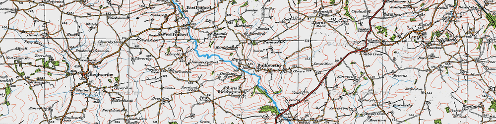 Old map of Haytown in 1919