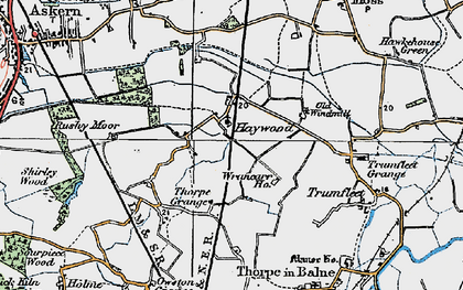 Old map of Wrancarr Ho in 1923
