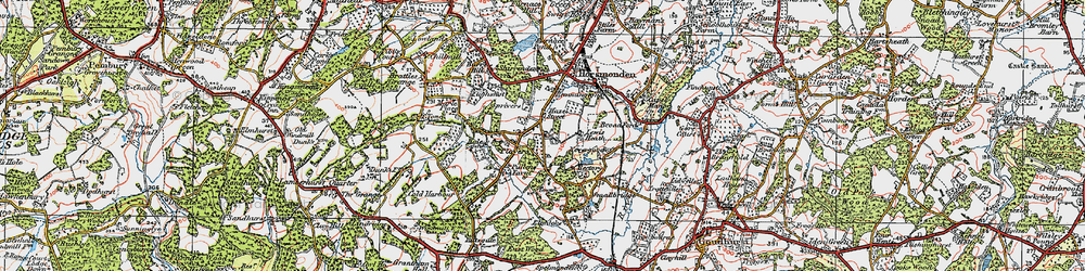 Old map of Lewes Heath in 1920