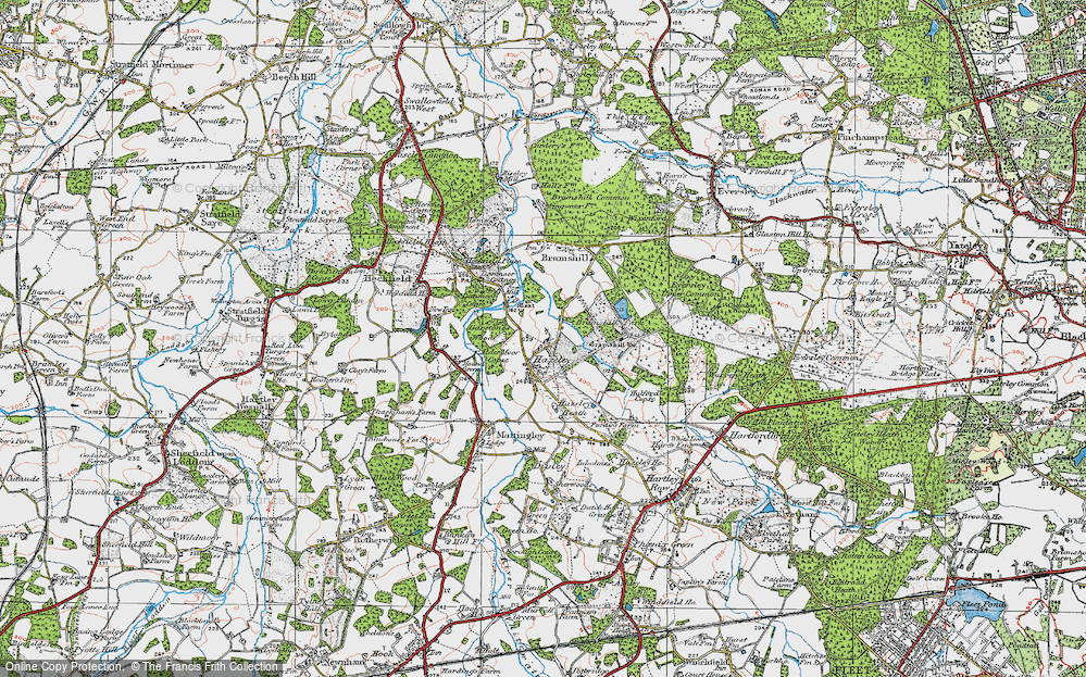 Old Map of Hazeley Lea, 1919 in 1919