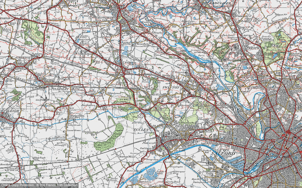 Old Map of Hazelhurst, 1924 in 1924