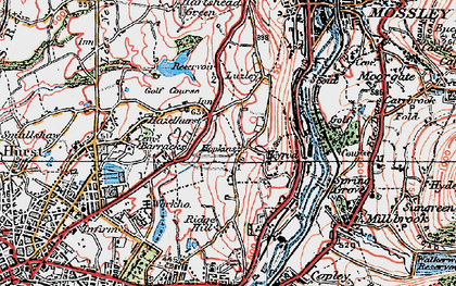 Old map of Hazelhurst in 1924