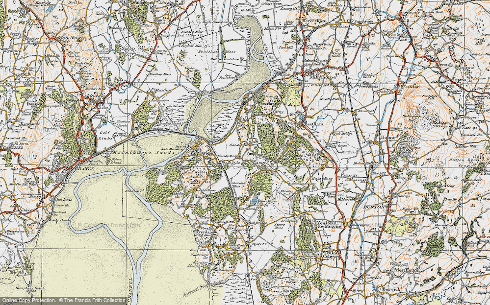 Old Map of Hazelslack, 1925 in 1925