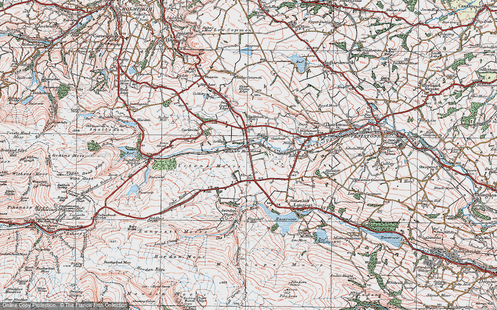 Old Map of Hazlehead, 1924 in 1924