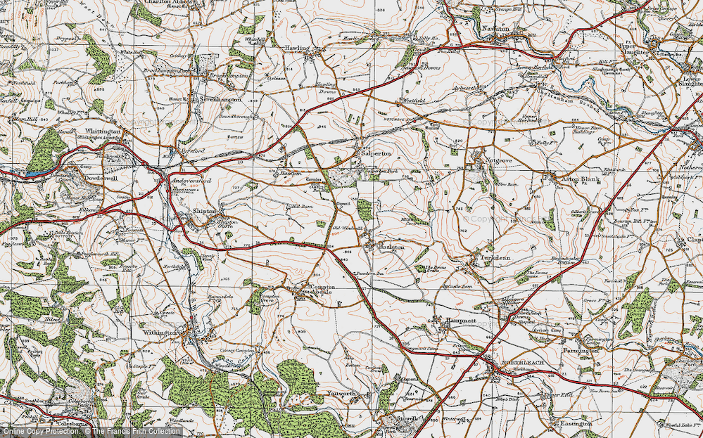 Old Map of Hazleton, 1919 in 1919