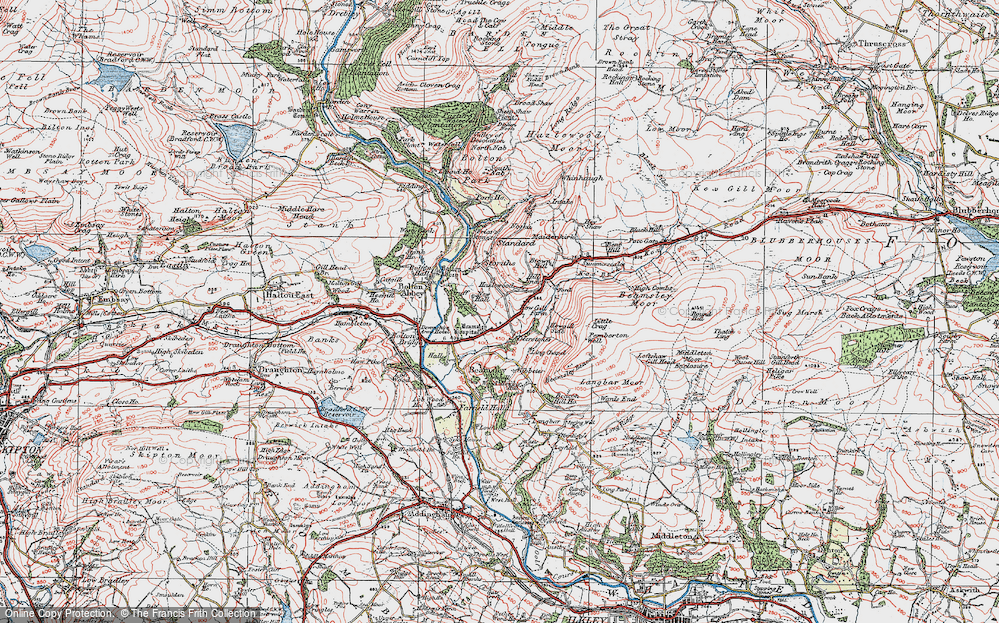 Old Map of Hazlewood, 1925 in 1925