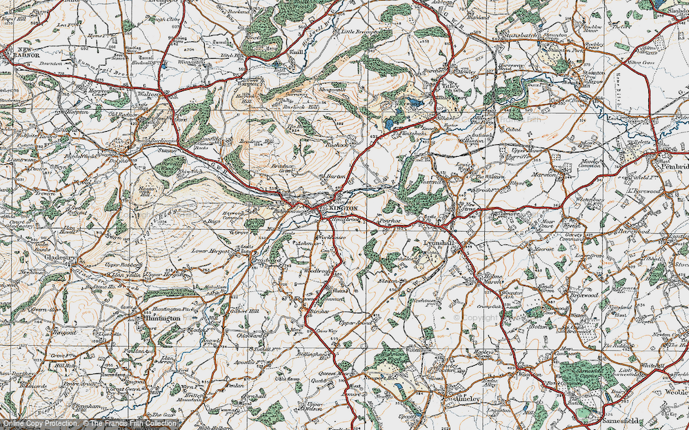 Old Map of Headbrook, 1920 in 1920