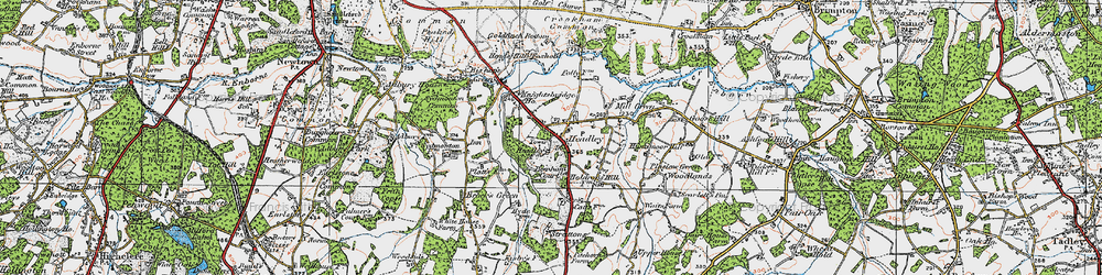 Old map of Headley in 1919