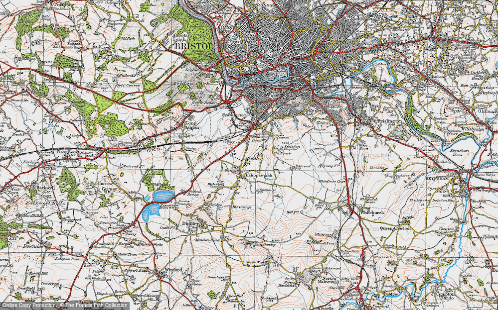 Old Map of Headley Park, 1919 in 1919