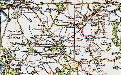 Old map of Heads Nook in 1925