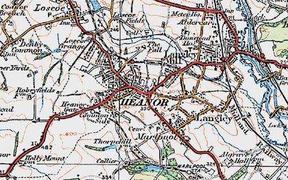 Old map of Heanor in 1921
