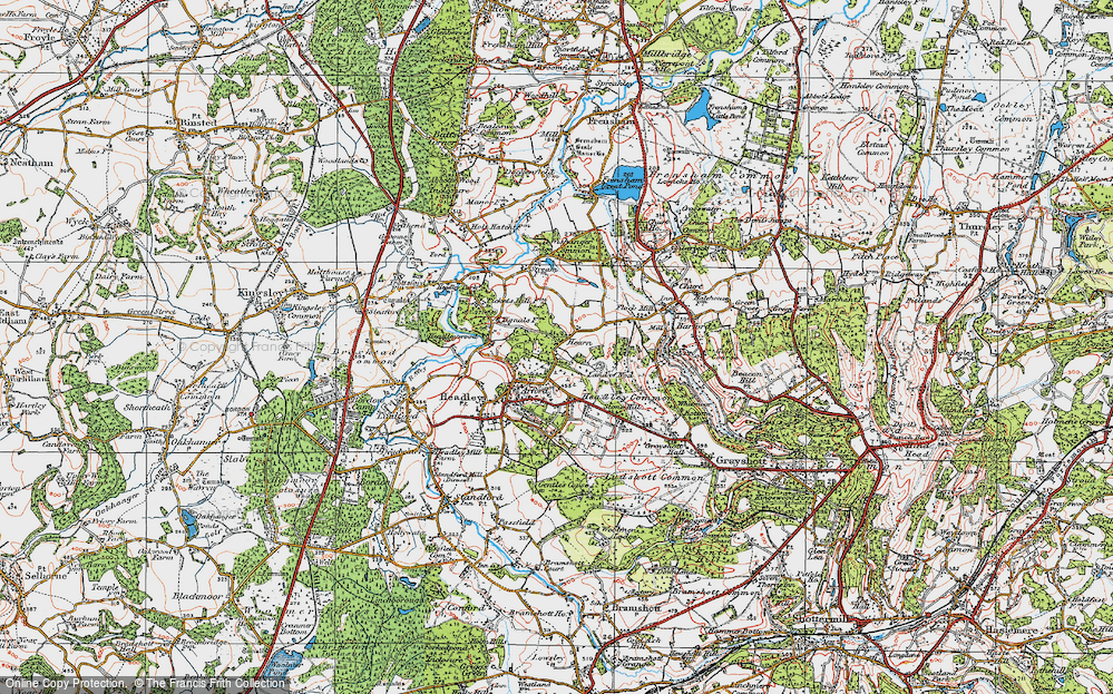 Old Map of Hearn, 1919 in 1919