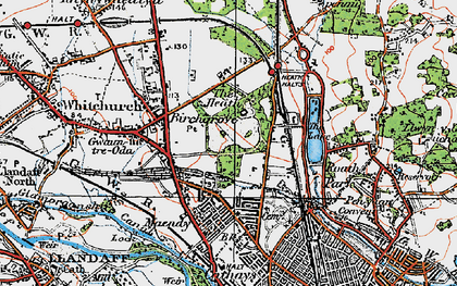 Old map of Heath in 1919