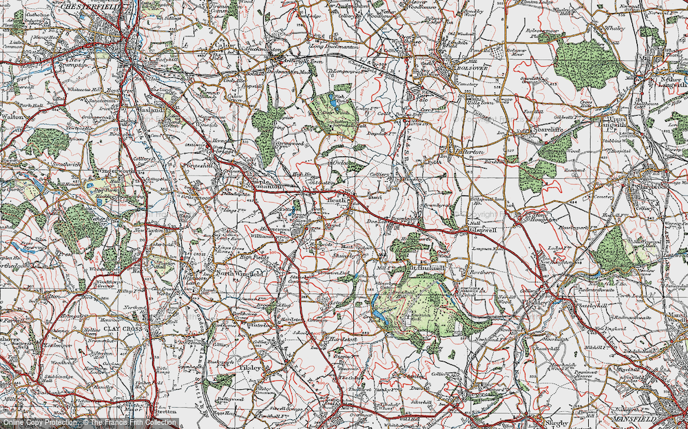 Old Map of Heath, 1923 in 1923